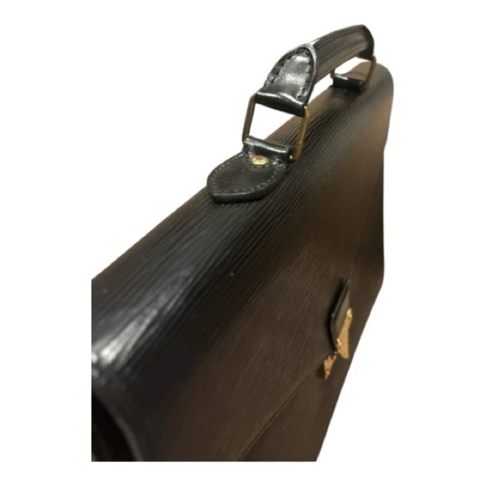 Louis Vuitton Black Epi Serviette Briefcase w/ Lock & Keys - Picture 7 of 10